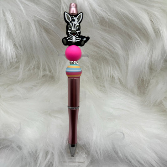 Special Zebra Silicone Focal Bead Pen