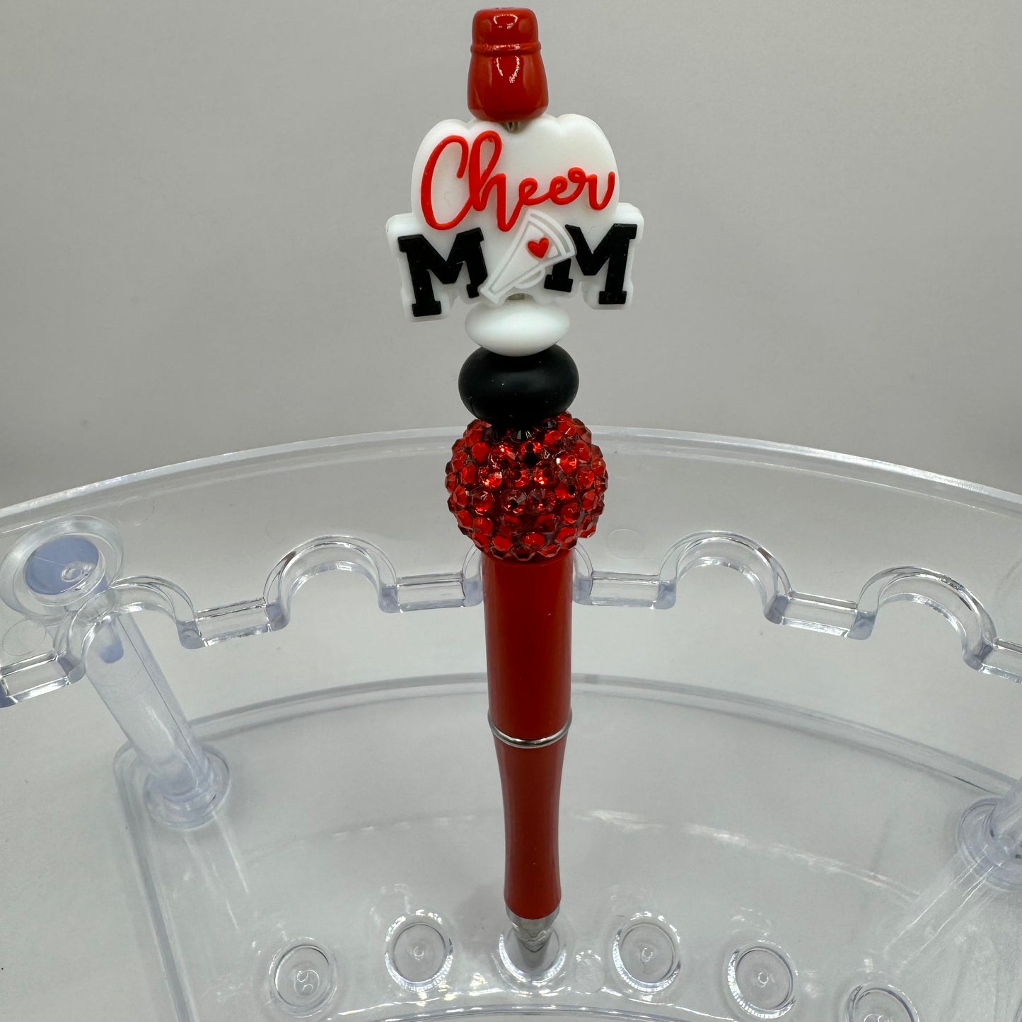 Cheer Mom Silicone Focal Bead Pen