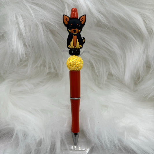 Chihuahua Silicone Focal Bead Pen