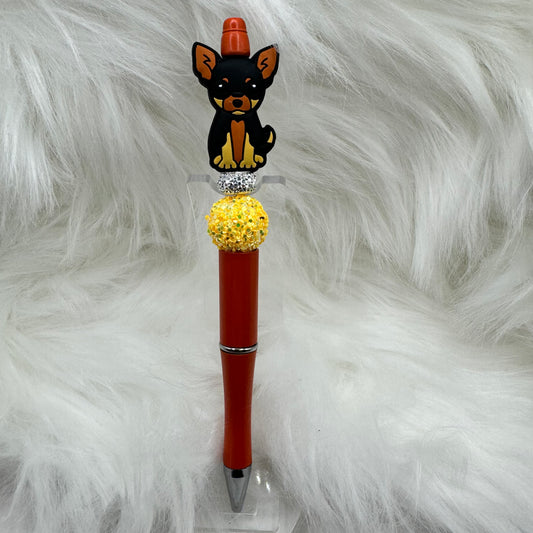 Chihuahua Silicone Focal Bead Pen