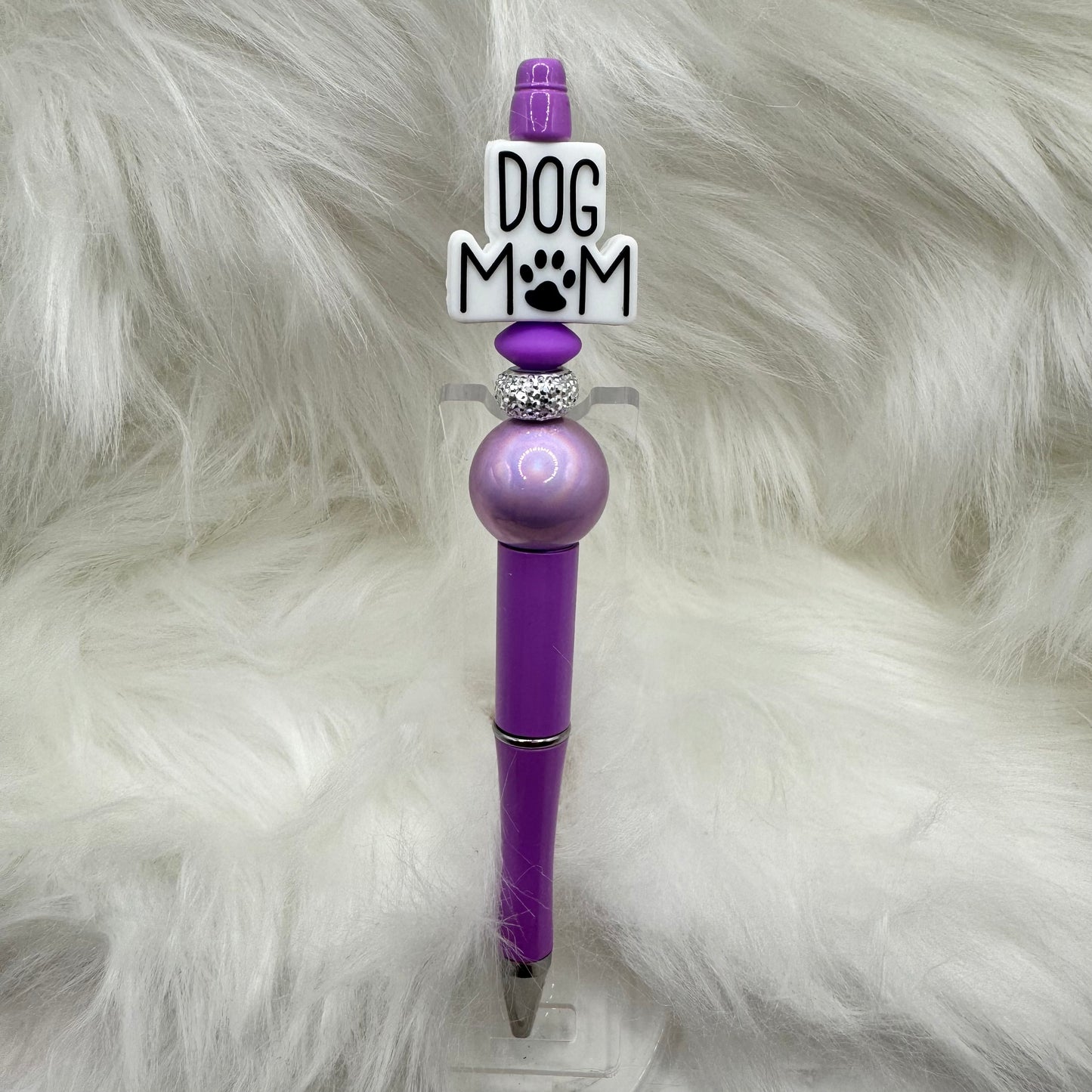 Dog Mom Silicone Focal Bead Pen