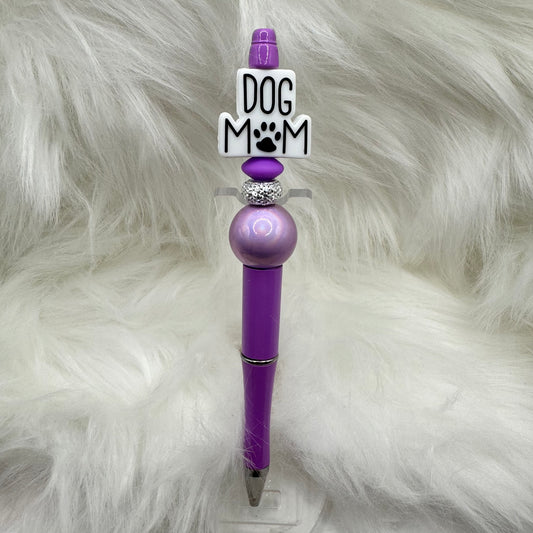 Dog Mom Silicone Focal Bead Pen