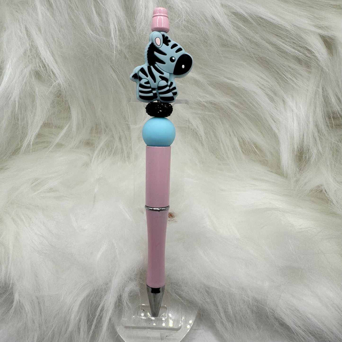 Special Zebra Silicone Focal Bead Pen