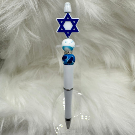 Star of David Pen [White]