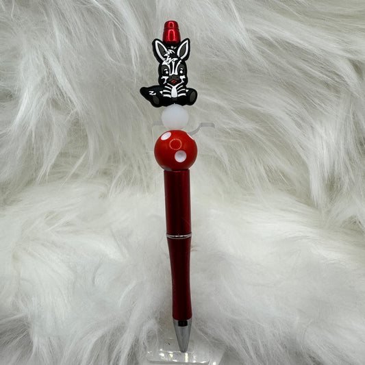 Special Zebra Silicone Focal Bead Pen