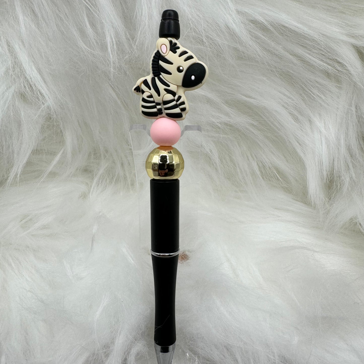 Special Zebra Silicone Focal Bead Pen